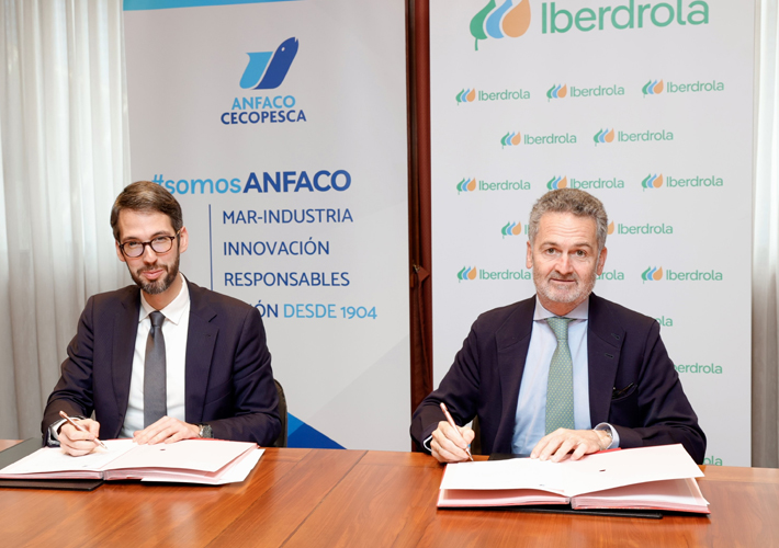 foto noticia Iberdrola y ANFACO-CECOPESCA firman un acuerdo que facilitará la descarbonización y la sostenibilidad de toda la cadena industrial pesquera.