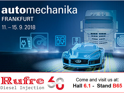 Foto Rufre Diesel Injection calienta motores para Automechanika Frankfurt 2018