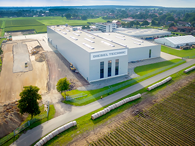 Foto Se sientan las bases para seguir creciendo. Diesel Technic AG amplía sus instalaciones en Kirchdorf/Alemania