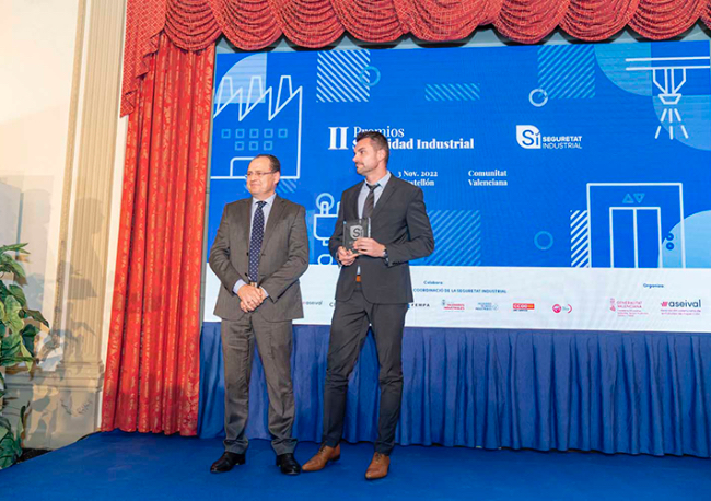 Foto A-SAFE España galardonada en los Premios de Seguridad Industrial.