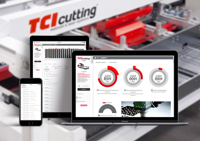 Foto TCI Manager, el software inteligente para la gestión de la producción  de TCI Cutting, pieza clave en el sector de transformación de chapa en su camino hacia la Smart Factory