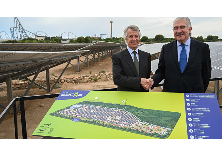 foto PortAventura World inaugura PortAventura Solar, la mayor planta fotovoltaica en un resort vacacional en España.