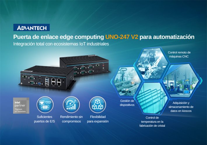 foto Advantech presenta la UNO-247 V2: integración total para la evolución de IoT industrial
