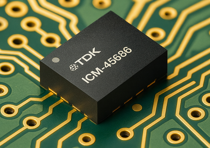 foto Sensor de seis ejes para displays HMD, RA/RV, wearables e IoT.