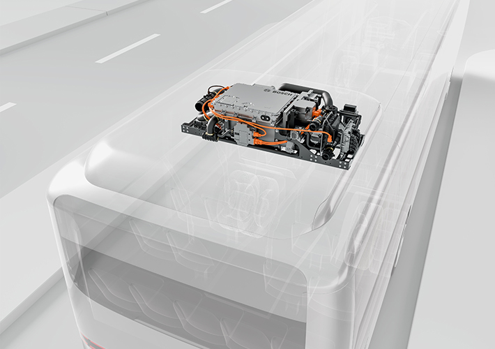 foto Bosch amplía su oferta de soluciones de hidrógeno con una nueva pila de combustible para autobuses.