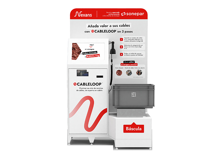 foto noticia Sonepar España se une a la iniciativa CableLoop de Nexans para que sus clientes reciclen el cable usado en sus puntos de venta.