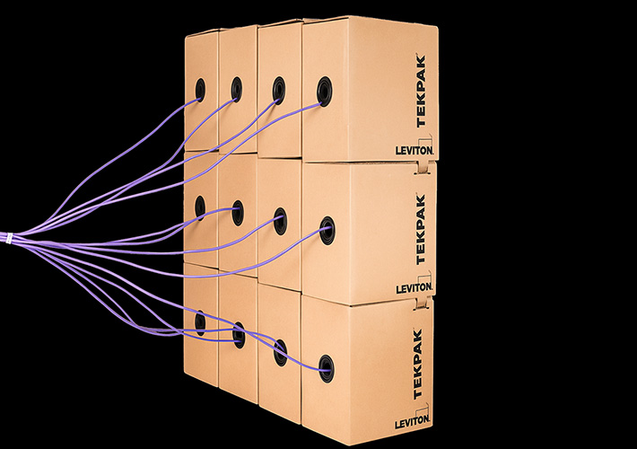 foto Cajas TEKPAK™ para instalación de cableado de alta densidad.