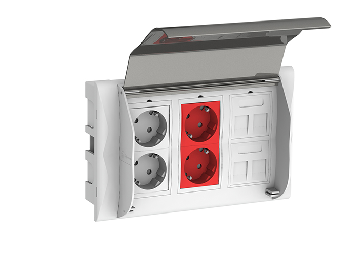foto Caja de pared empotrada para sistemas eléctricos y de datos