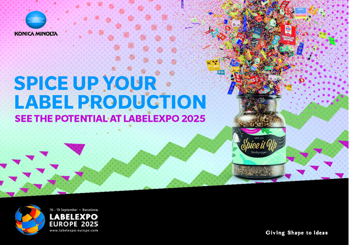 foto noticia Konica Minolta ya “calienta motores” para Labelexpo 2025.