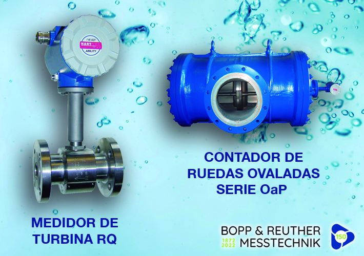 Foto Medidores de turbina y contadores de ruedas ovaladas para la industria petrolera.
Productos de Bopp & Reuther aprobados por Saudi Aramco.
