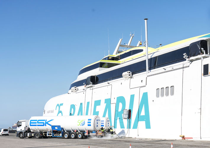 foto Baleària y Axpo realizan con éxito las primeras operaciones de bioGNL en terminales de Enagásc.
