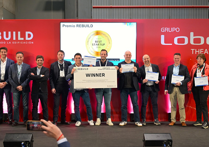 foto FindNido gana el ConTech Startup Forum de REBUILD 2026 con su marketplace de viviendas industrializadas.
