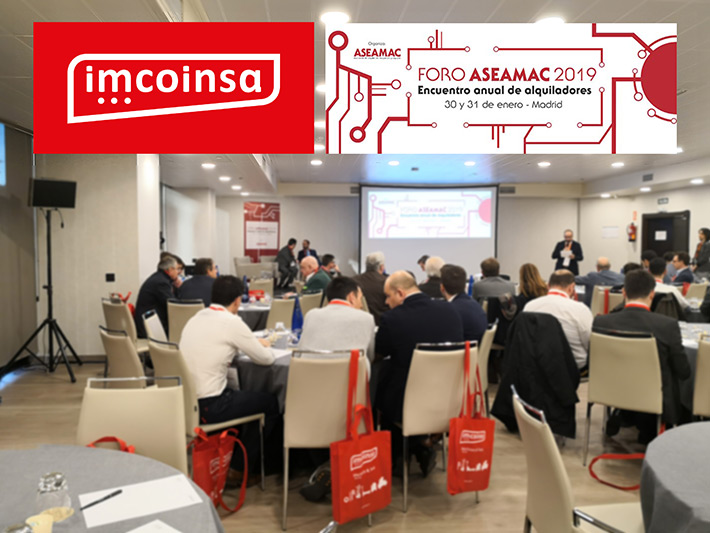 foto noticia IMCOINSA PARTICIPA EN EL ENCUENTRO ANUAL DE ALQUILADORES 
ASEAMAC 2019