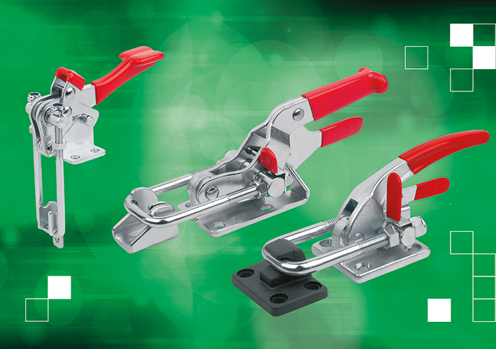 foto Abrazaderas de palanca con cierre de seguridad y dispositivos de sujeción por tracción y de accionamiento rápido con ajuste flexible
