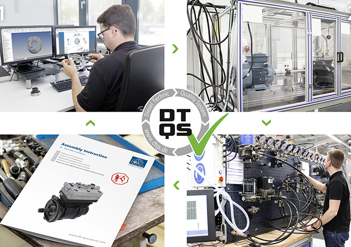 Foto Diesel Technic Quality System (DTQS) como garantia de qualidade.