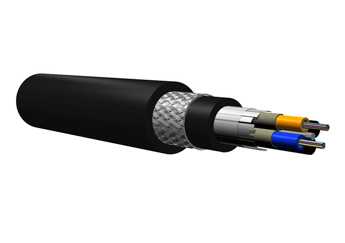 Foto Cables de fibra óptica resistentes al fuego.