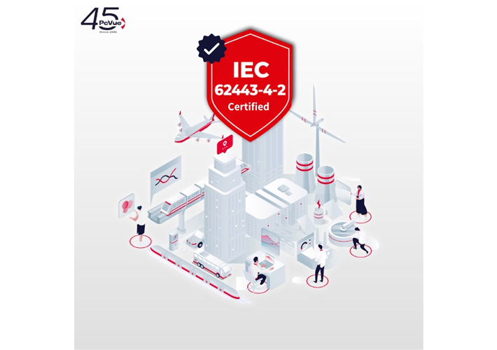 foto ARC Informatique anuncia que la plataforma PcVue ha obtenido la certificación IEC 62443-4-2 SL2, un hito clave en su estrategia de ciberseguridad.