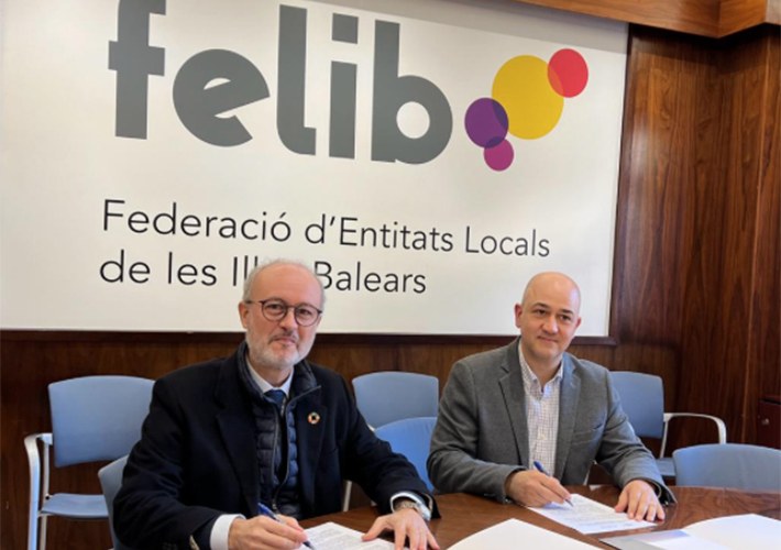 foto noticia Endesa y la Federación de Entidades Locales de las Islas Baleares firman el acuerdo que permitirá suministrar energía 100% renovable a los ayuntamientos isleños.