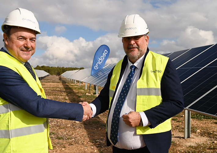 foto El vicepresidente de Castilla-La Mancha inaugura las primeras plantas solares de Endesa en esta comunidad.