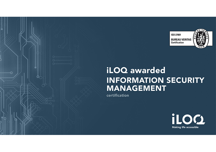 Foto iLOQ obtiene la certificación ISO/IEC 27001 en materia de gestión de la seguridad de la información.