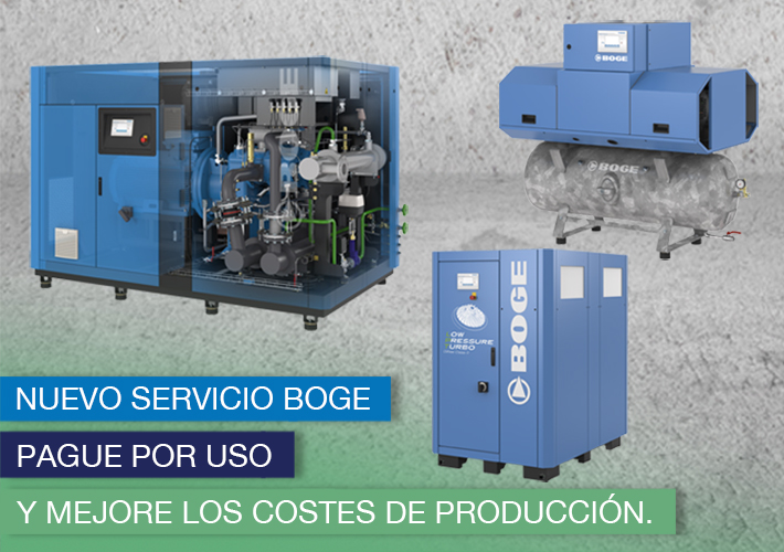foto NUEVO SERVICIO BOGE PAGUE POR USO Y MEJORE LOS COSTES DE PRODUCCIÓN.