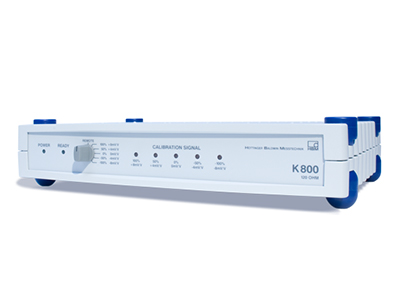 Imagen  ADQUISICION DE DATOS • AMPLIFICADORES DE MEDIDA • K800 • HBM • Unidad de calibración para amplificadores de medición de cuarto de puente y ocho canales.